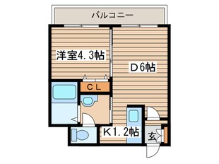 フランセジュ－ル北２０条の物件間取画像